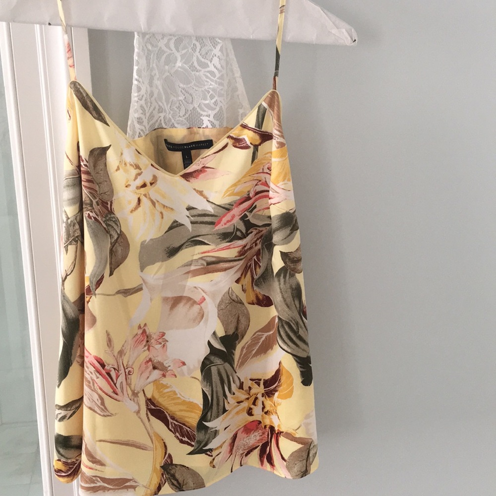 WHBM yellow cami size lg nwot